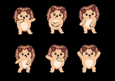 Cute Dancing Hedgehog Gift