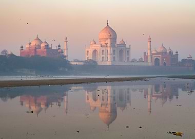 Sunrise at the Taj Mahal