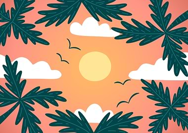 Beautiful Tropical Sunset