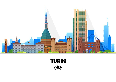 Turin Italy Skyline