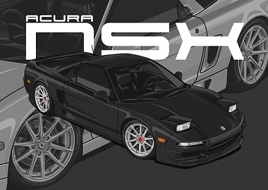 1993 Acura NSX black