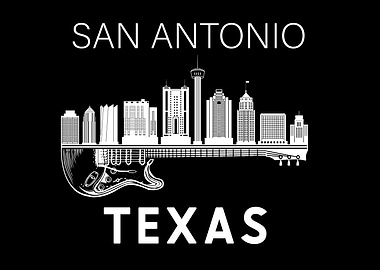 San Antonio City Skyline