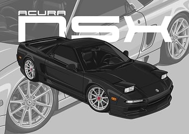 1993 Acura NSX black