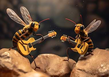 Bees rock and roll band