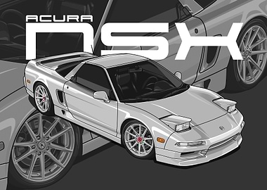 1993 Acura NSX white