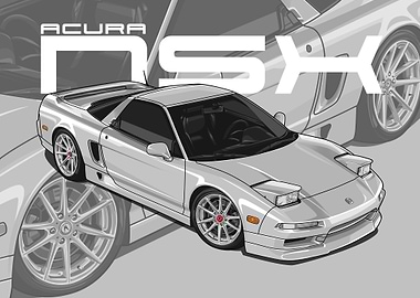 1993 Acura NSX white