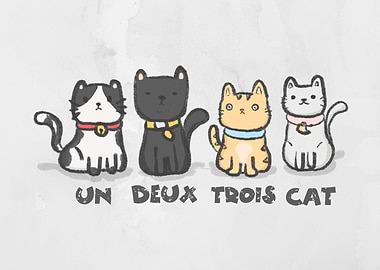 Un Deux Trois Cat French