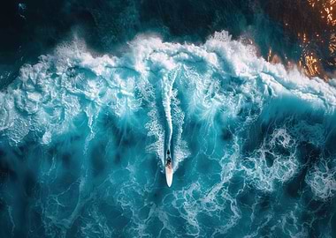 Surfers Aerial Journey