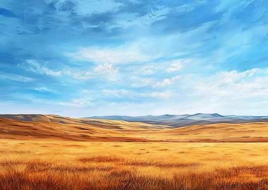 Endless desert horizon