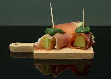 lemon ham snack reflection