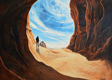 Desert cave exploration