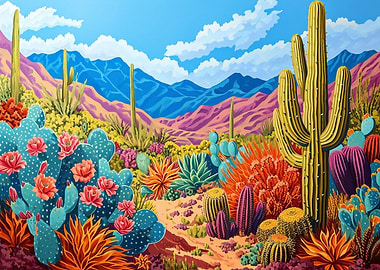 Desert flora and fauna