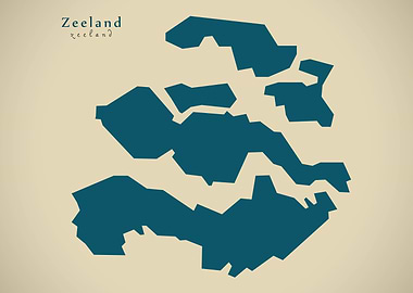 Zeeland Netherlands map