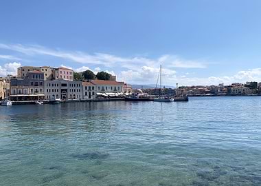 Chania Crete Greece Harbor