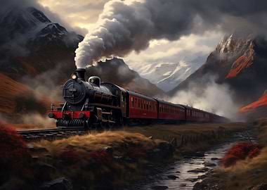Locomotive is smoking