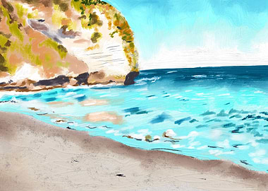 Beach Landscape on a sunny