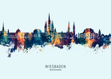 Wiesbaden Skyline Germany