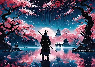 samurai japanese landscape