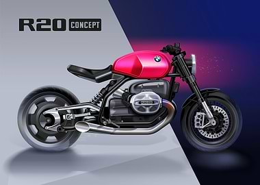 BMW R20 Sketch Side View