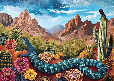 Desert flora and fauna