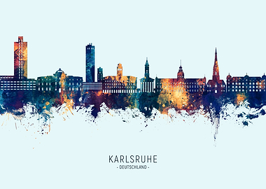 Karlsruhe Skyline Germany