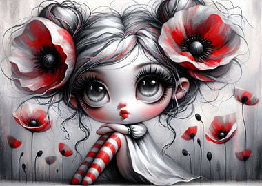 Whimsy Gothic Poppy Girl