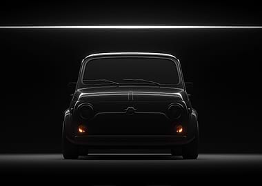 Fiat 500 in the shadows