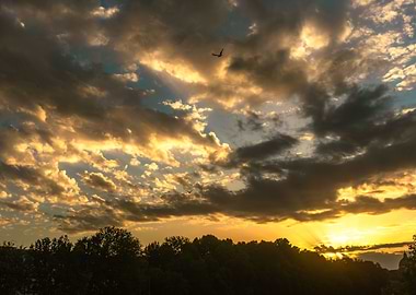 Sunset sky clouds rome
