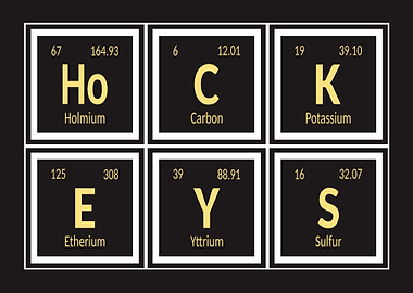 Hockey Periodic Table
