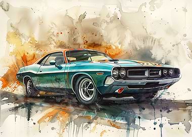 My Dodge Challenger abstra