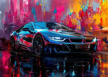 BMW I8 Painting