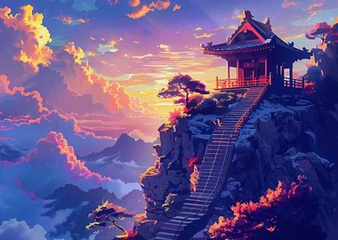 Japan Landscape Sunset