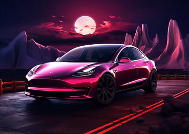 Sport car Tesla Model 3 Pe