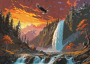 Playing Eagle Waterfall