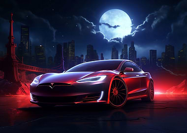 Sport car Tesla Model S
