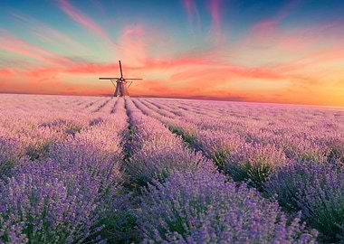 Lavender field summer