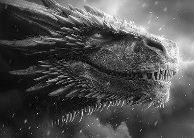 Dragon close up mysterious