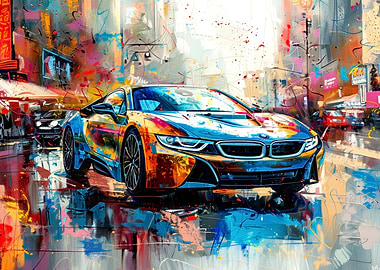 BMW I8 Painting