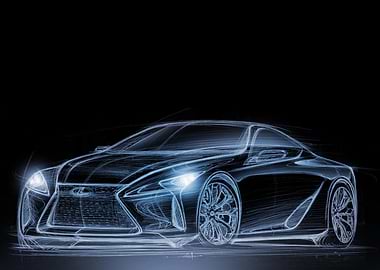 Lexus LC sketch