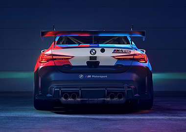 BMW M4 GT4 EVO REAR VIEW