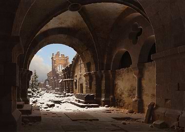 Church Ruins in Winter