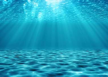 Blue Underwater Ocean Scen