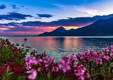Serene Lake Garda Sunset