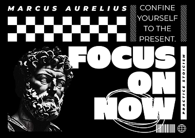 FOCUS ON NOW Stoic Quote