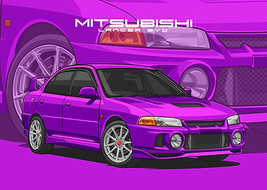 Mitsubishi Lancer violet