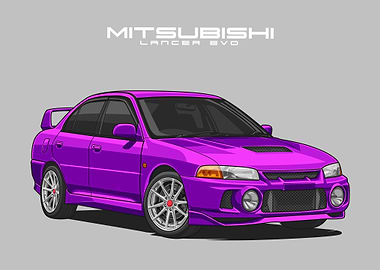 Mitsubishi Lancer violet