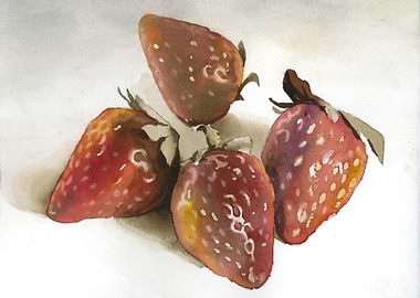 Strawberries fine art