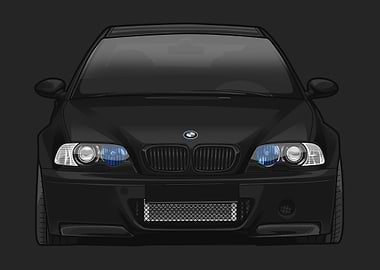 bmw e46 m3 black