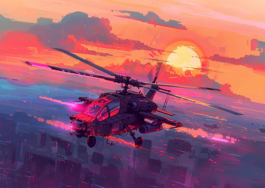 AH64 Apache helicopter