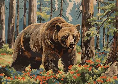 Bear And Forest